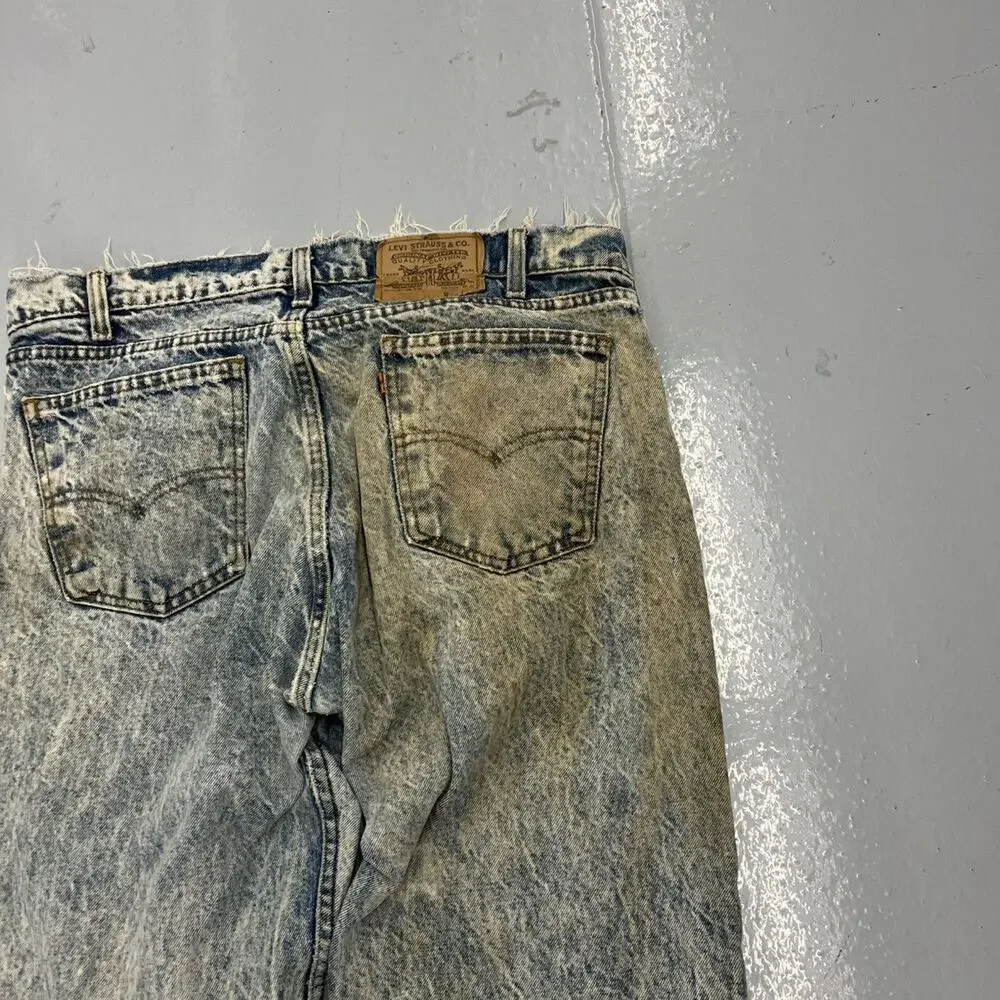 Vintage 80s Levi's 505 Regular Fit Distressed Jeans 36x32